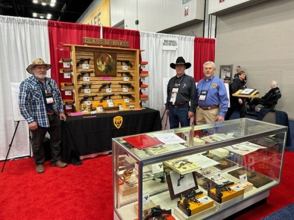 Left to right, ROCS Director Terry Wolosek, ROCS President Lee Newton and ROCS Director and displayer Lee Sundermeier.