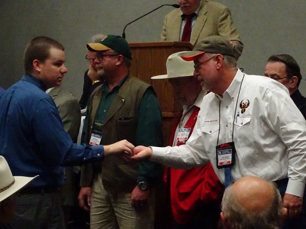 Receiving the gold star for ROCS's 2nd year of displaying