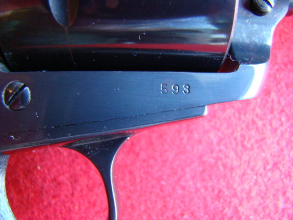 S47 Long Frame #593 s/n close-up.