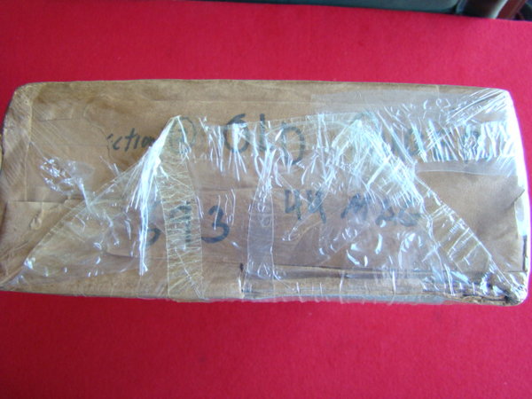 S47 #593 End Of Shipping Carton With Notes &amp; S/N.