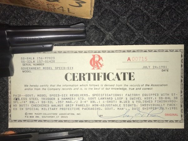 RCA Certificate 1981 Ruger Military.jpg