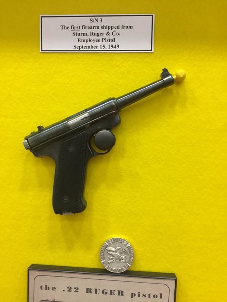 ROCS NRA DISPLAY DALLAS 2018 - RUGER STANDARD AUTO #3, THE 1ST RUGER SHIPPED AND NRA SILVER MEDAL WINNER!!