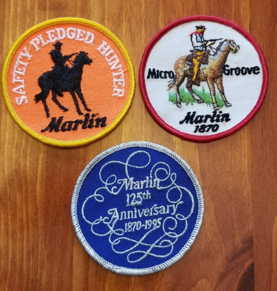 3 Marlin round patches $20