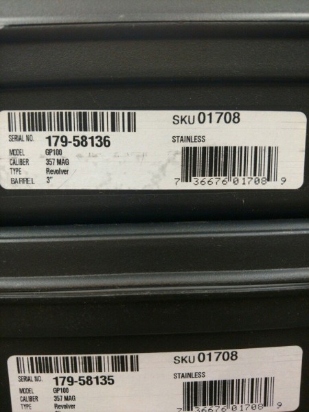 GP100s box end labels