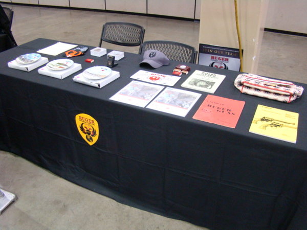 ROCS Table with a few of the displayer prizes spread out for the drawing.