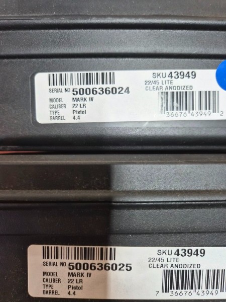 CONSECTIVE  NUMBERED BOX END